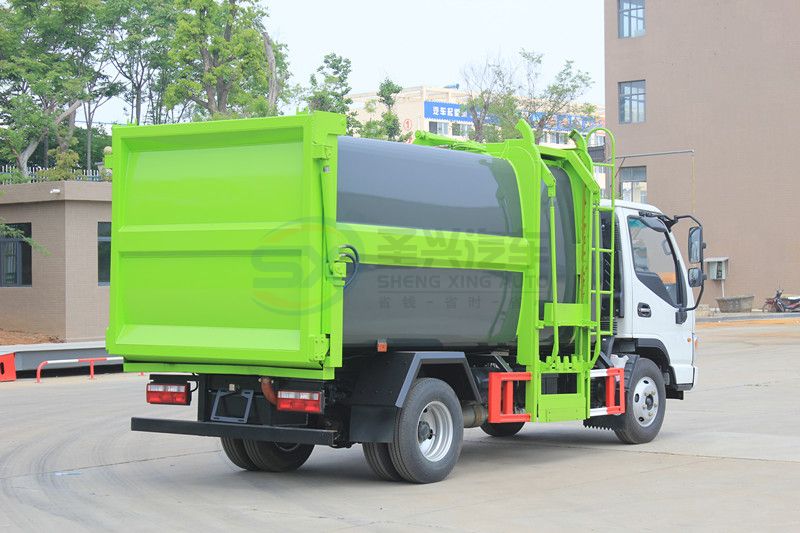 升級版江淮康玲壓縮式掛桶垃圾車