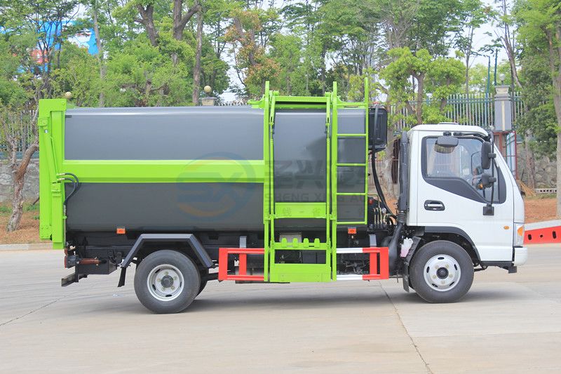 升級版江淮康玲壓縮式掛桶垃圾車
