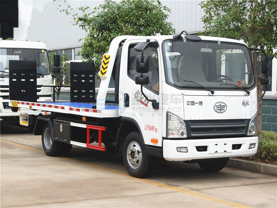 解放虎v一拖二清障車