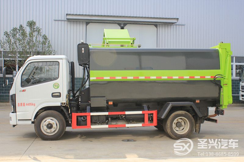 國六-東風(fēng)多利卡側(cè)裝壓縮式垃圾轉(zhuǎn)運車