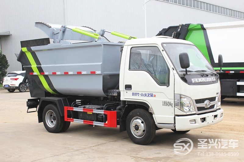 福田時(shí)代小卡2后裝無(wú)泄漏壓縮垃圾車(chē)  
