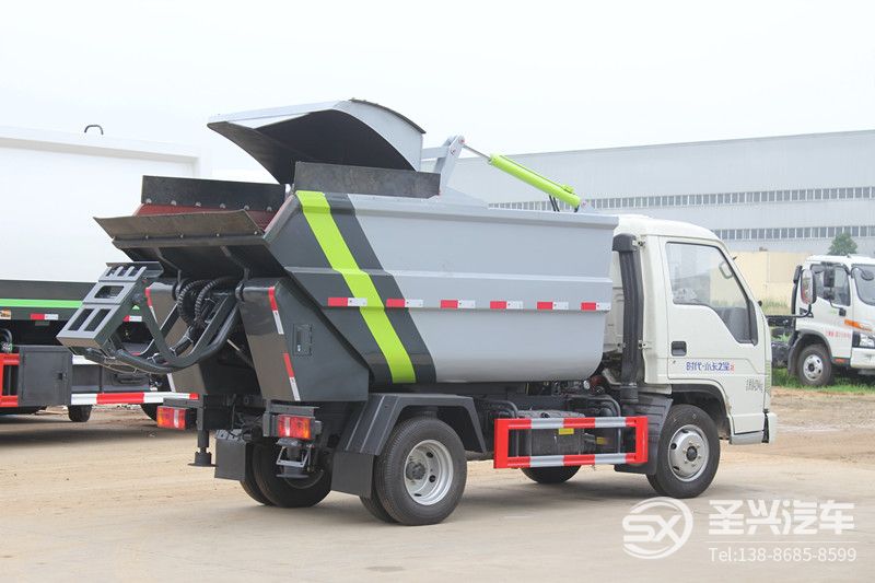 福田時代小卡2后裝無泄漏壓縮垃圾車  