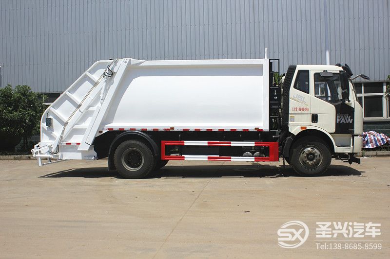 解放J6L后裝12方壓縮式垃圾車