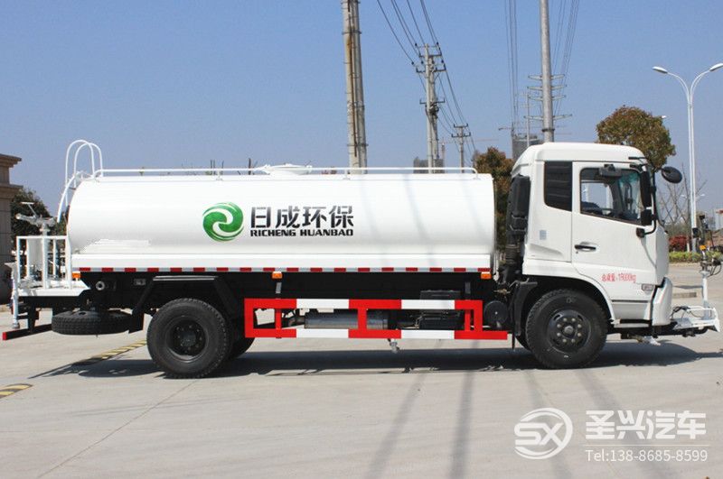東風(fēng)天錦12方環(huán)衛(wèi)灑水車-自動(dòng)水炮