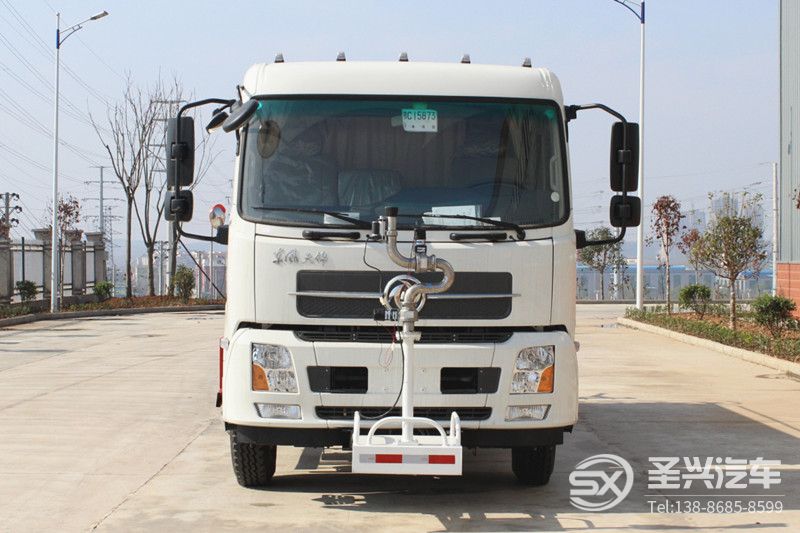 東風(fēng)天錦12方環(huán)衛(wèi)灑水車-自動(dòng)水炮