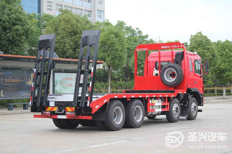 江淮A5前四后八底平板挖機(jī)運(yùn)輸車 江淮A5前四后八底平板挖機(jī)運(yùn)輸車