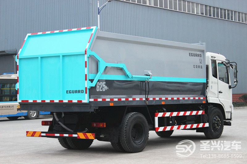 東風(fēng)天錦對(duì)接式壓縮垃圾轉(zhuǎn)運(yùn)車