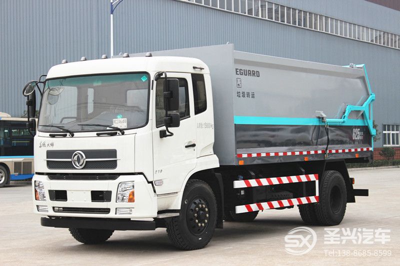 東風(fēng)天錦對(duì)接式壓縮垃圾轉(zhuǎn)運(yùn)車