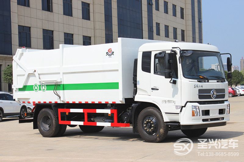 東風(fēng)天錦對接式壓縮垃圾轉(zhuǎn)運車  