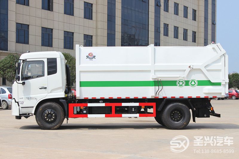 東風(fēng)天錦對接式壓縮垃圾轉(zhuǎn)運車  