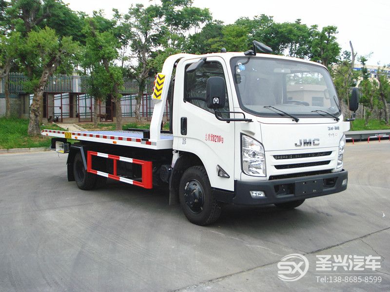 江鈴凱銳一拖二清障車-黃牌