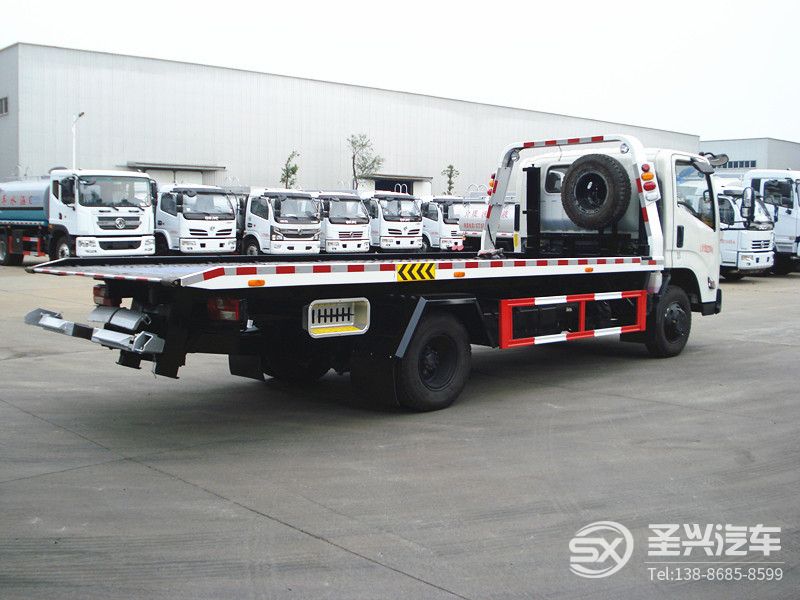 江鈴凱銳一拖二清障車-黃牌