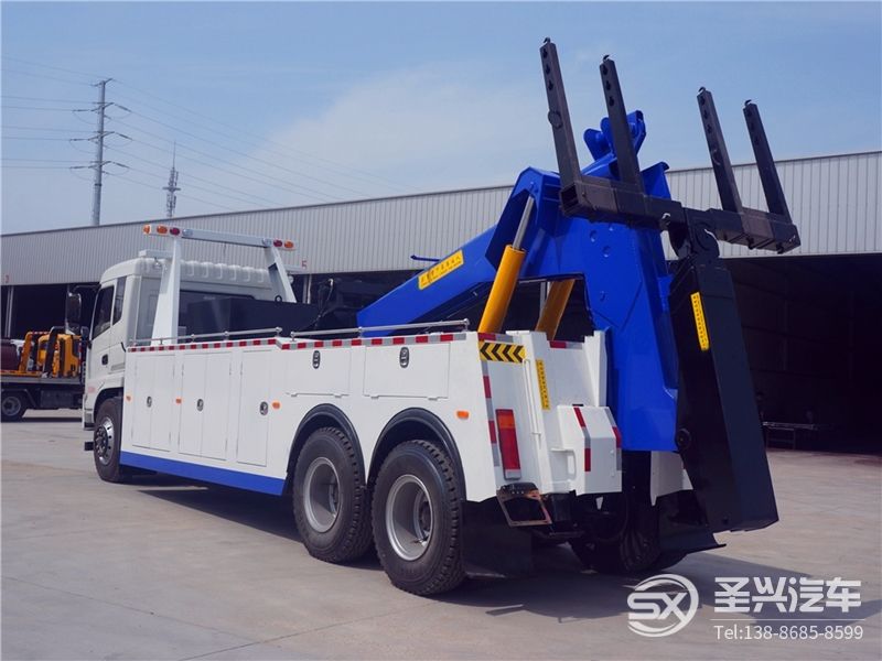 東風(fēng)專(zhuān)底D913后雙橋拖吊聯(lián)體清障車(chē)