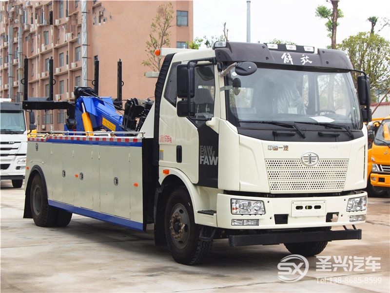 解放單橋拖吊聯(lián)體救援車