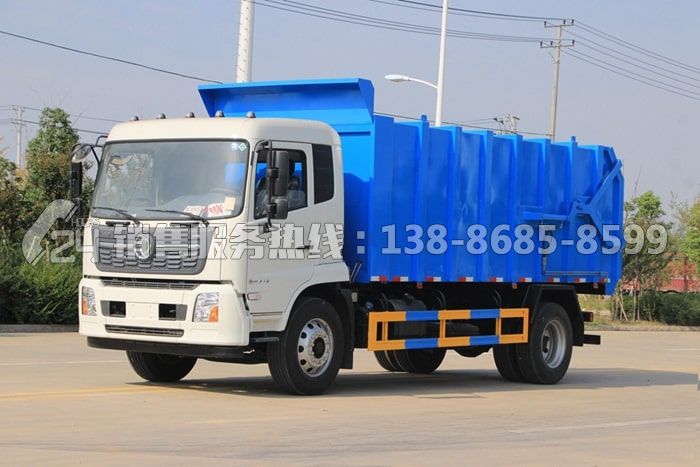 國(guó)六東風(fēng)天錦對(duì)接式垃圾轉(zhuǎn)運(yùn)車