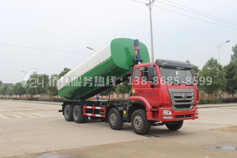 重汽豪瀚前四后八26方污泥自卸車