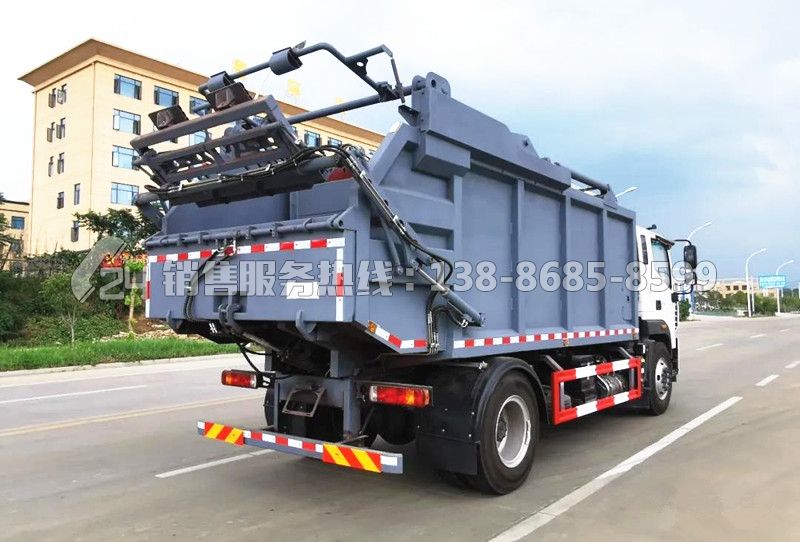 國六北汽福田歐馬可無泄漏壓縮式垃圾車