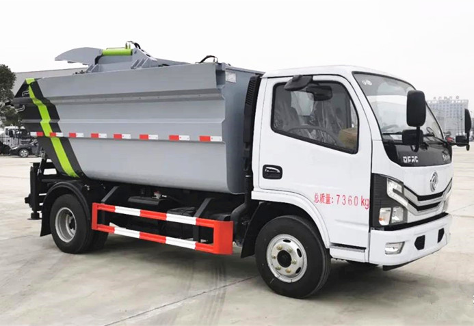 國(guó)六東小多利卡后高位翻桶無(wú)泄漏垃圾車(chē)