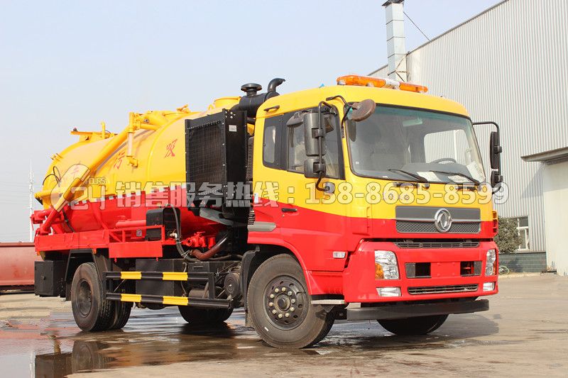 東風(fēng)天錦帶副發(fā)清洗吸污車13方