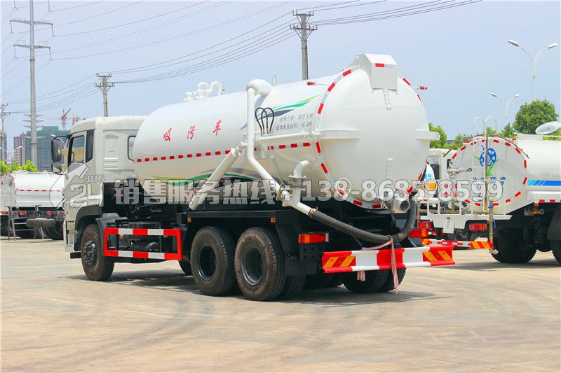 東風(fēng)天龍后雙橋16立方吸污車(chē)