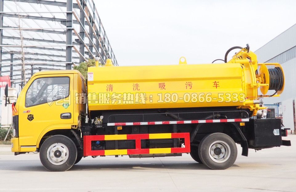 國六東風多利卡清洗吸污車1.5+3.5方