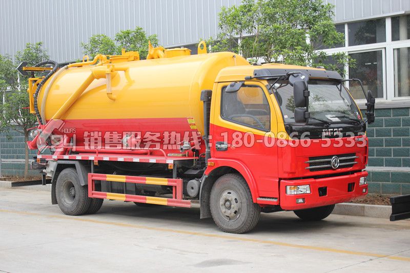 東風(fēng)多利卡D7清洗吸污車一體罐8方