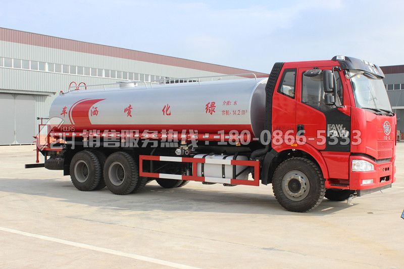 一汽解放J6后雙橋18方灑水車
