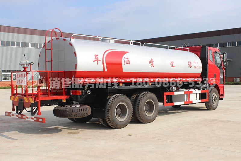 一汽解放J6后雙橋18方灑水車