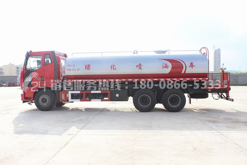 一汽解放J6后雙橋18方灑水車