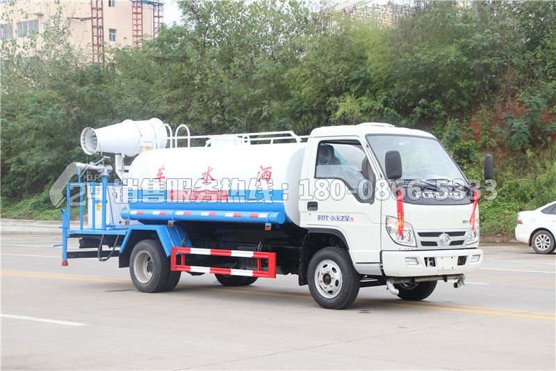 福田時代灑水車4方-帶30米霧炮