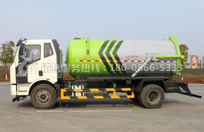 國六-解放J6L吸污車10立方