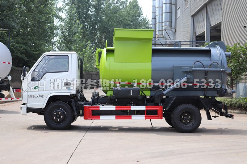 國(guó)六-江鈴順達(dá)罐式餐廚垃圾車4方