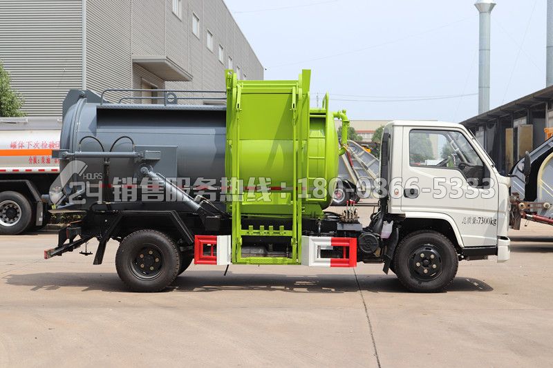 國(guó)六-江鈴順達(dá)罐式餐廚垃圾車4方