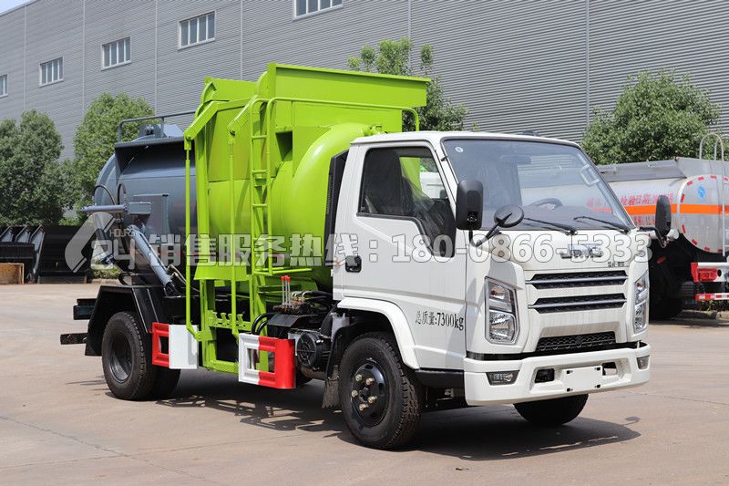 國(guó)六-江鈴順達(dá)罐式餐廚垃圾車4方