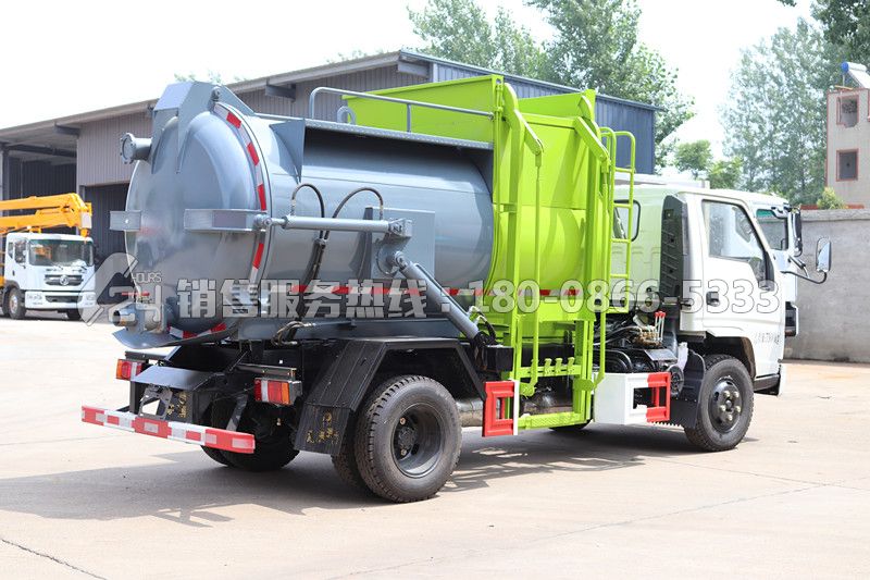 國(guó)六-江鈴順達(dá)罐式餐廚垃圾車4方