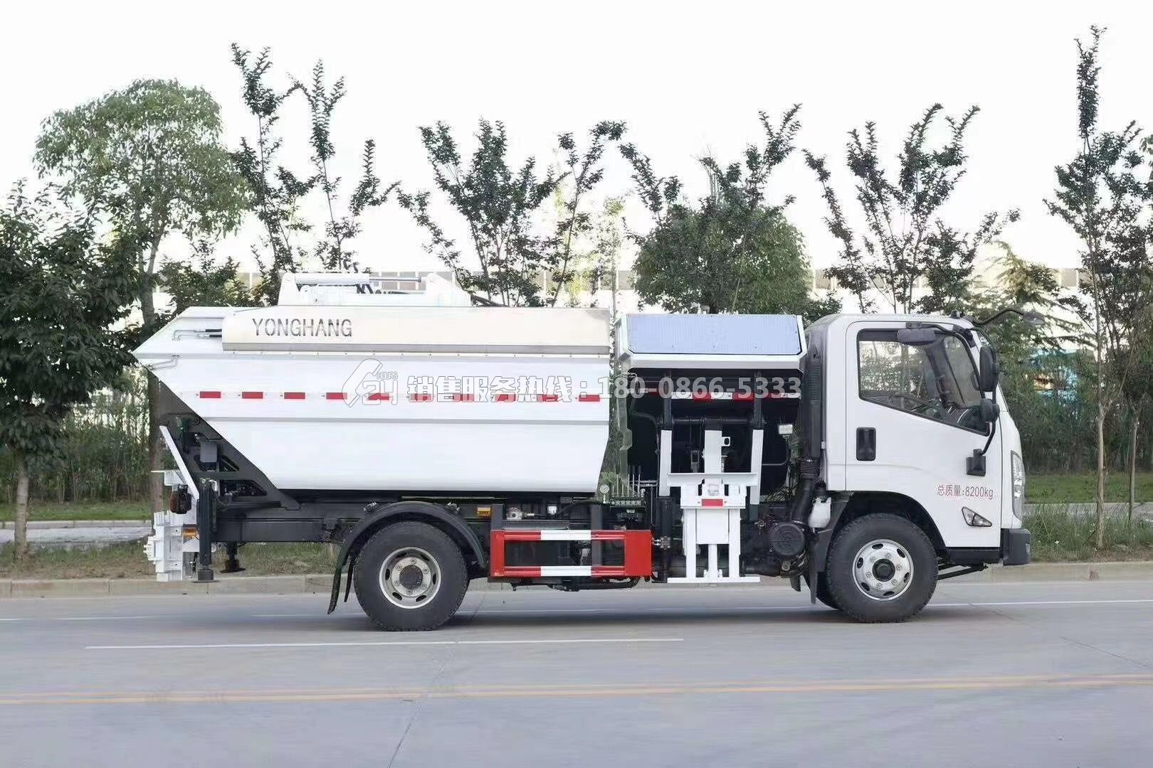 國(guó)六-江鈴凱銳后高位分類(lèi)垃圾車(chē)