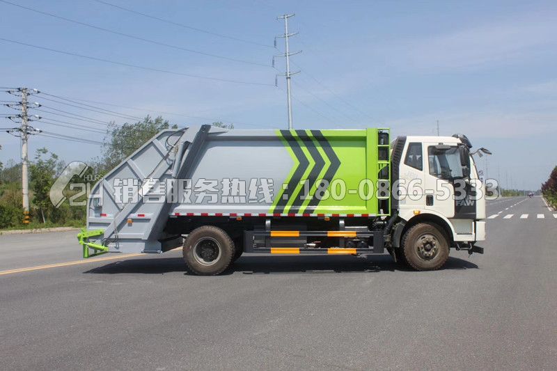 國(guó)六-解放J6L后裝14方壓縮式垃圾車