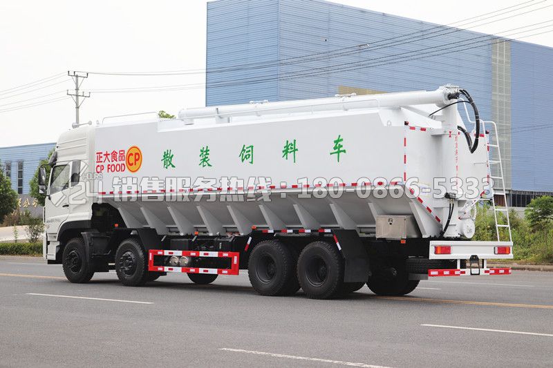 東風(fēng)天龍前四后八散裝飼料車42方