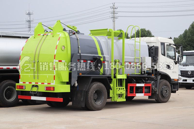 國(guó)六-東風(fēng)天錦KR天燃?xì)獠蛷N垃圾車(chē)