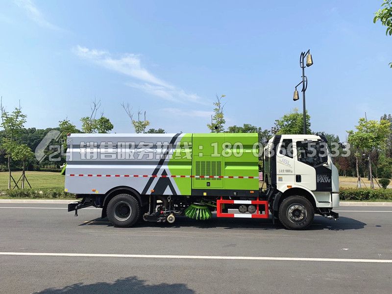 國六-解放J6L洗掃車9+7方