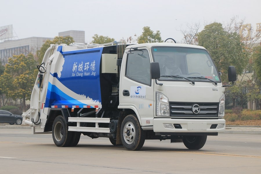 凱馬藍(lán)牌壓縮式垃圾車(chē)4方