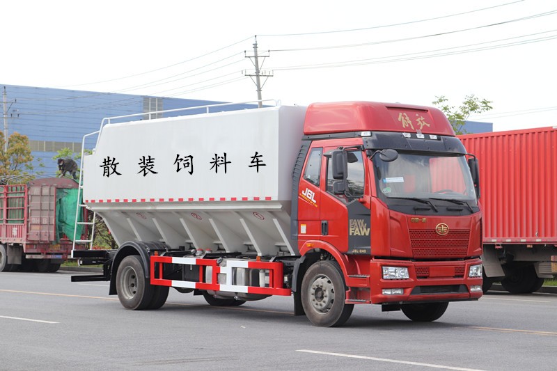 解放J6散裝飼料車22方