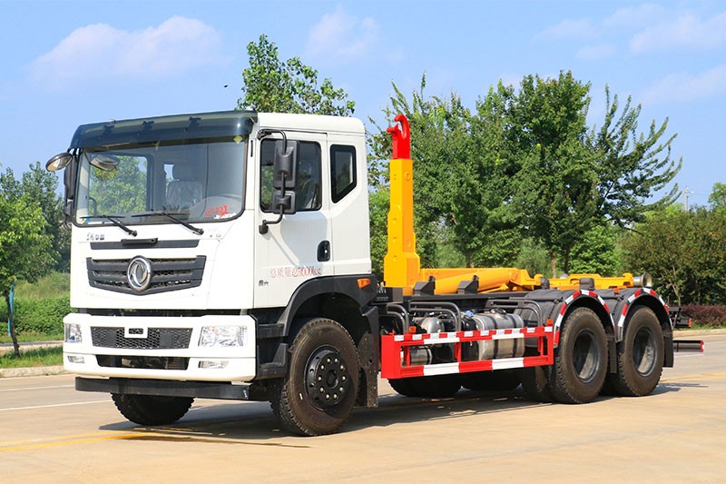 東風華神T5后雙橋套臂垃圾車 20噸