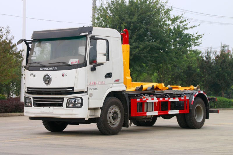 陜汽軒德翼6勾臂垃圾車 12方