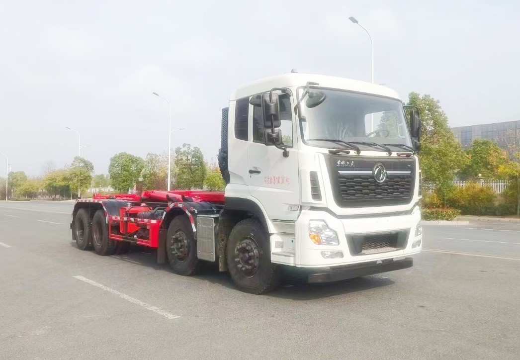 東風(fēng)天龍VL8x4勾臂垃圾車25噸  
